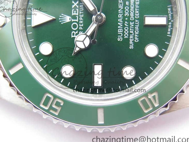 1:1 Ceramic Bracelet Submariner and Case Green V3 Edition ARF A2824 904L SS 116610 Best LV 0121